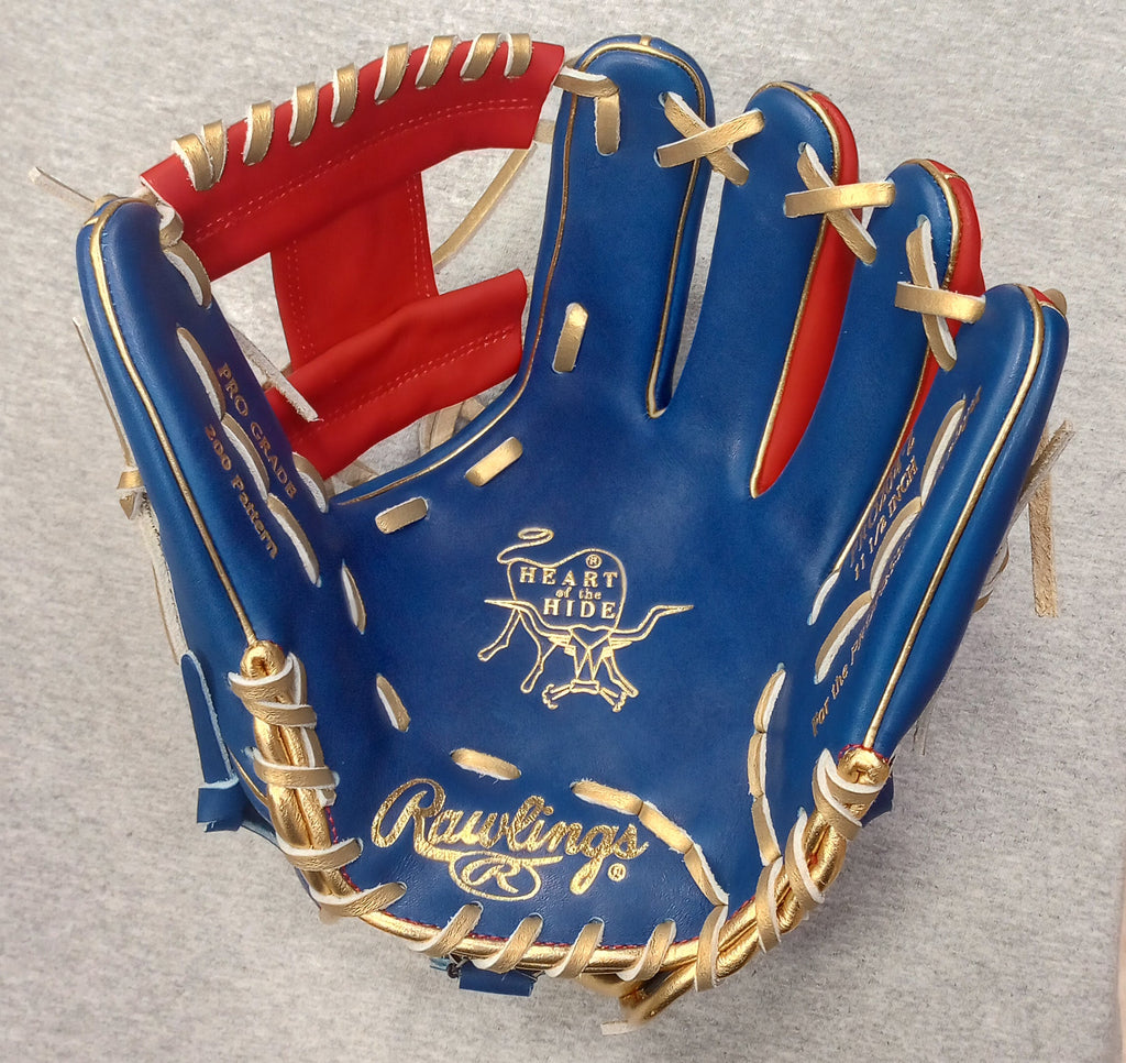 Rawlings Heart of the Hide 11.5” Infield Glove – Limited Venezuela Edition | Pro I-Web | HOH Leather | Blue/Red/Gold