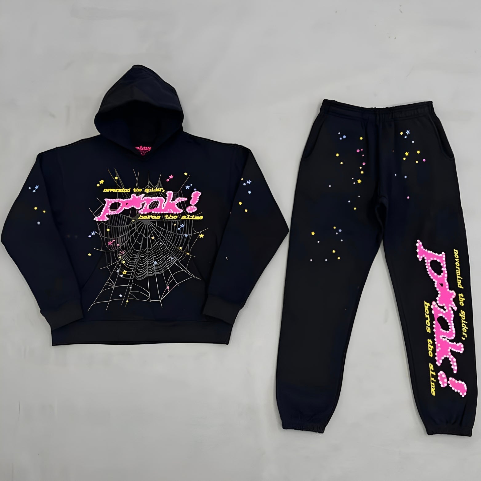 Sp5der P*nk Tracksuit Set