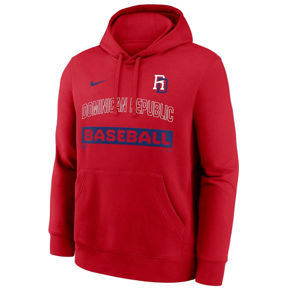 2026 WBC Dominican Republic Nike Club Hoodie – Men’s Red