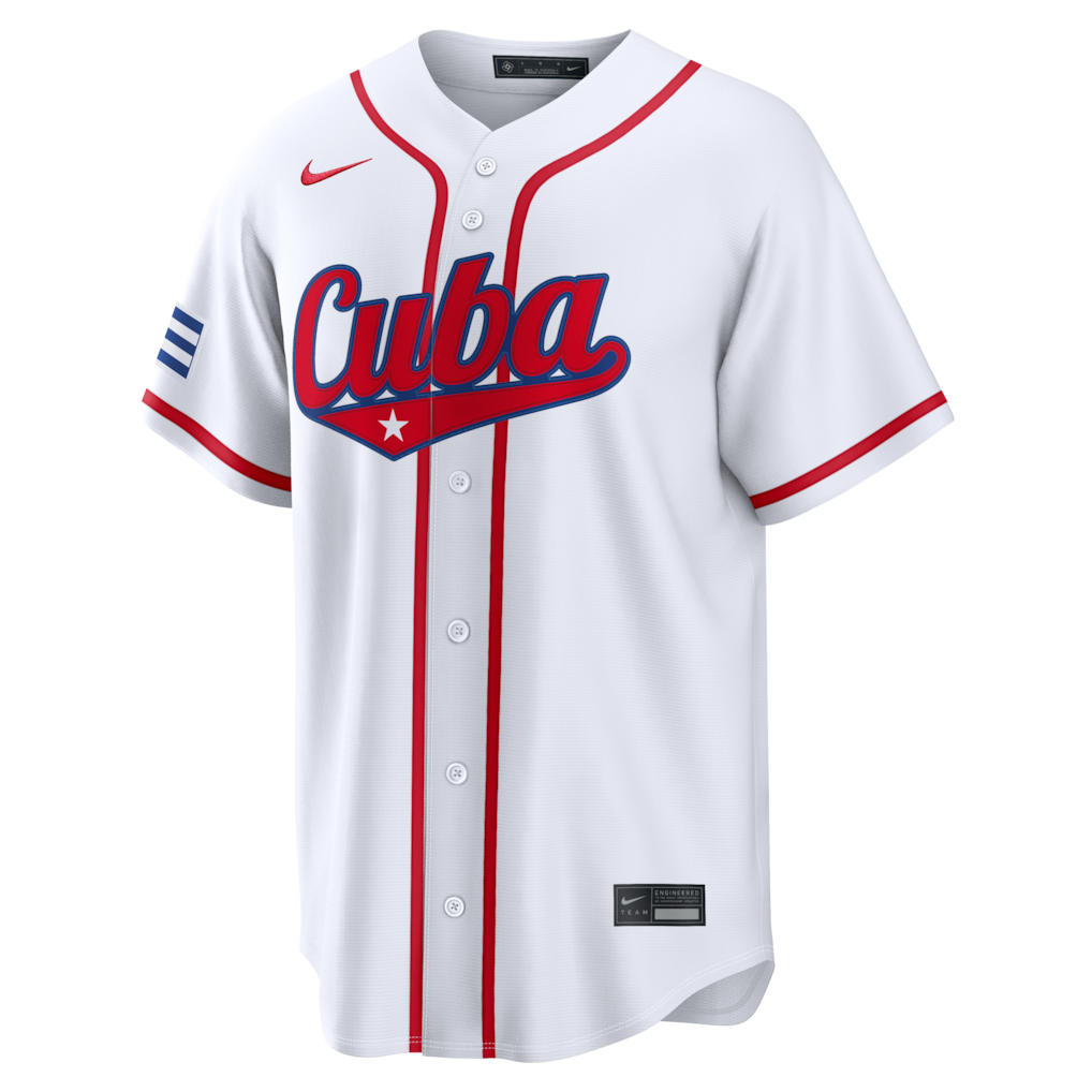 2026 WBC Cuba Men's Nike Stadium Jersey – Official Home White Edition