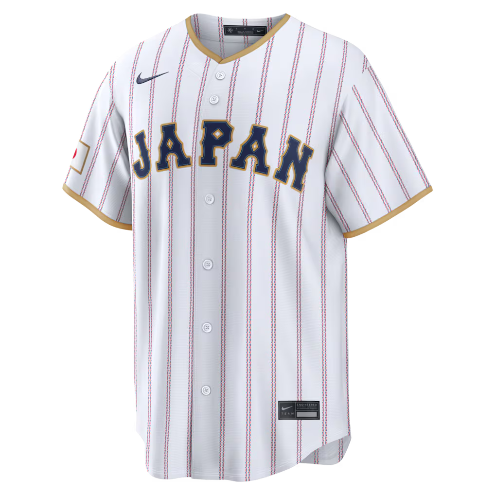 2026 WBC Japan Men's Nike Stadium Jersey – Official Home White Edition