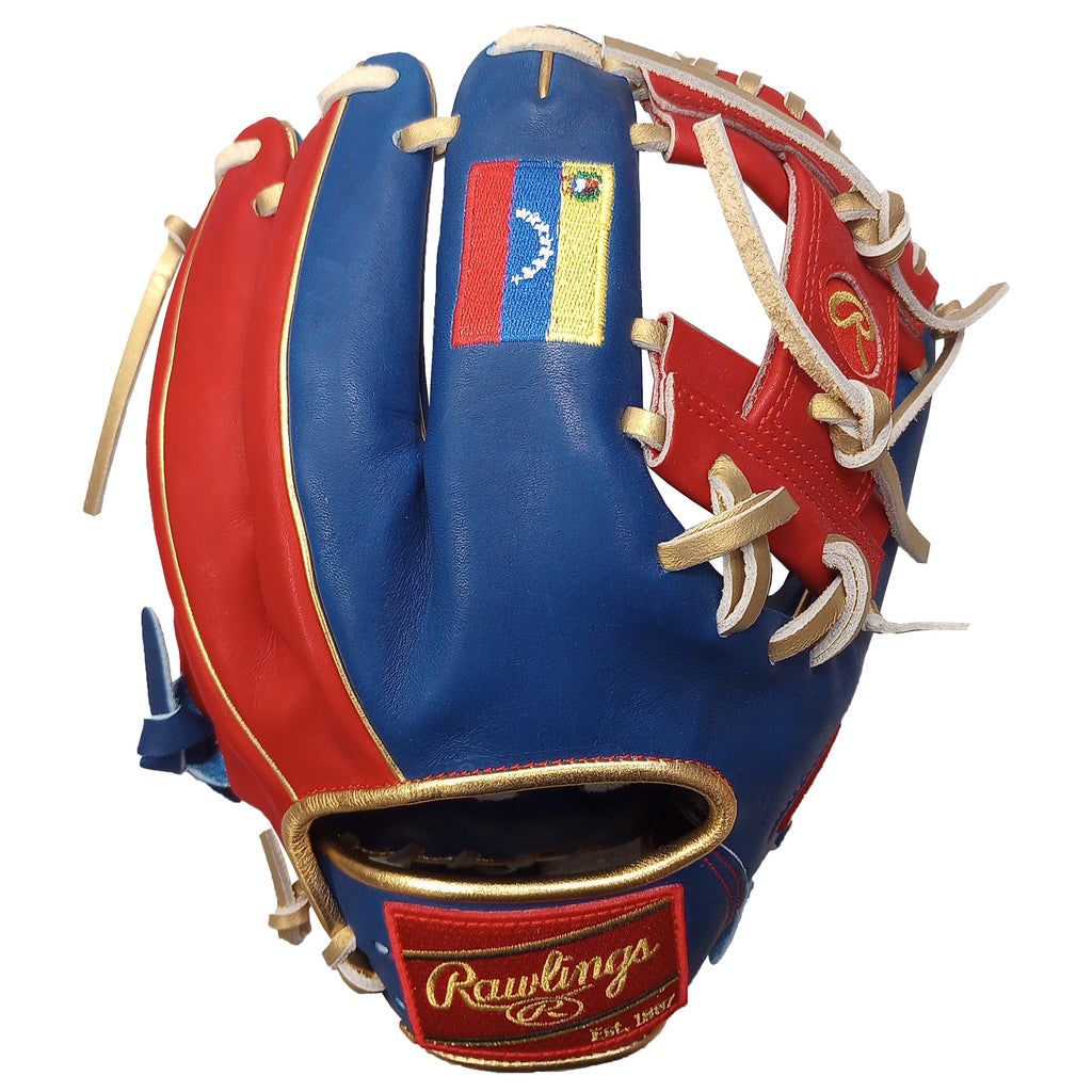 Rawlings Heart of the Hide 11.5” Infield Glove – Limited Venezuela Edition | Pro I-Web | HOH Leather | Blue/Red/Gold